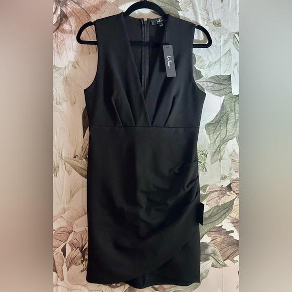 Lulu's Black Sleeveless Cocktail Mini Dress NWT - Picture 5 of 8
